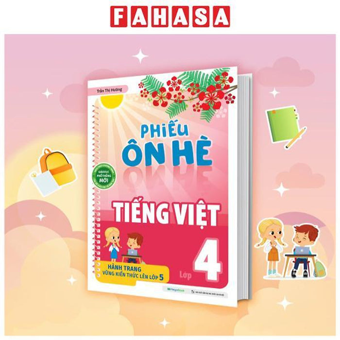 Sách - Phiếu Ôn Hè Tiếng Việt Lớp 4