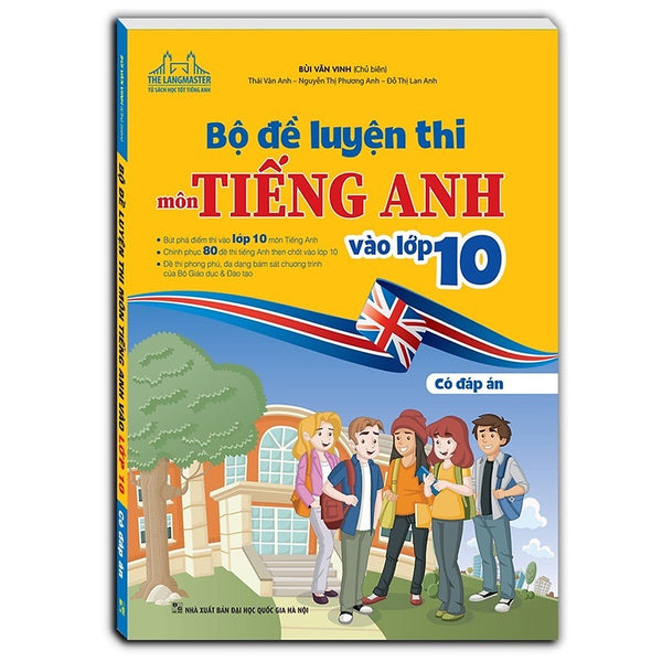 Bộ Đề Luyện Thi Môn Tiếng Anh Vào Lớp 10 (Bìa Mềm)
