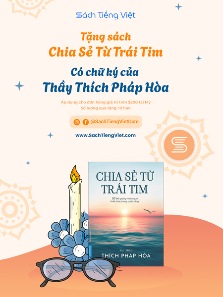 Tặng Sách "Chia Sẻ Từ Trái Tim" Có Chữ Ký Của Thầy Thích Pháp Hòa