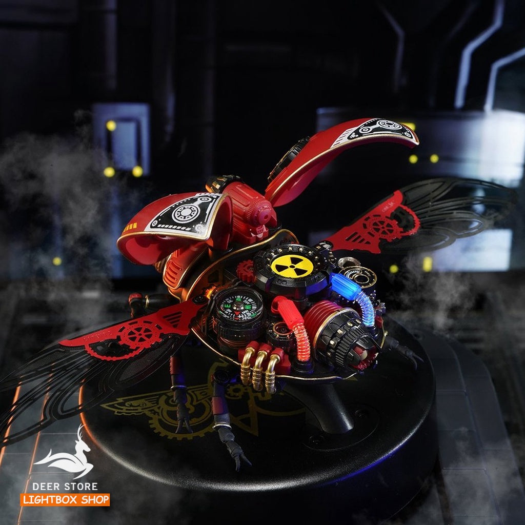 Mô Hình 3D Tự Lắp Ráp ROBOTIME ROKR Bọ Cánh Cứng Scout Beetle Model DIY 3D Puzzle MI02 Có đèn Led