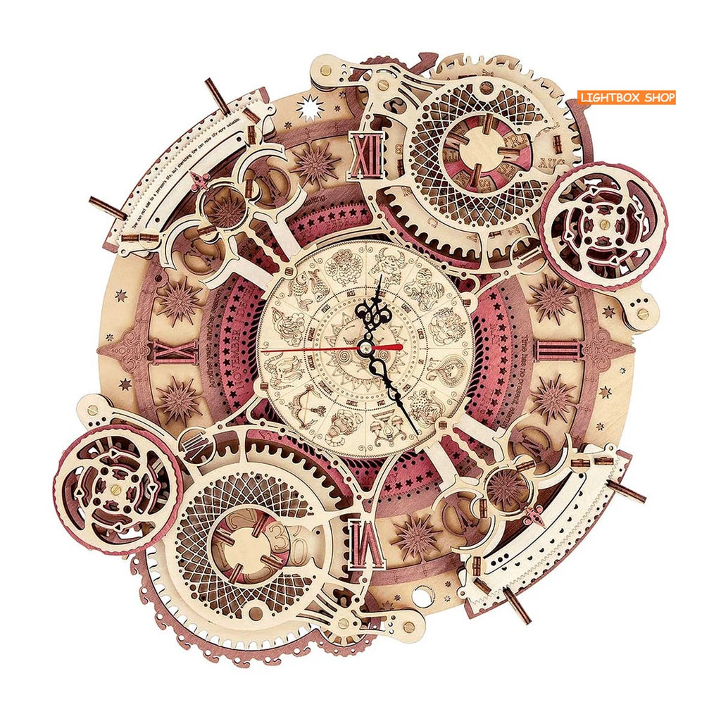 [BẢN TIẾNG ANH] Mô hình Đồng hồ treo tường Robotime Zodiac Wall Clock | LC601. Đồng hồ treo tường cung hoàng đạo