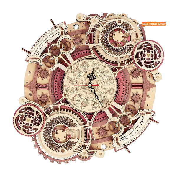 [BẢN TIẾNG ANH] Mô hình Đồng hồ treo tường Robotime Zodiac Wall Clock | LC601. Đồng hồ treo tường cung hoàng đạo