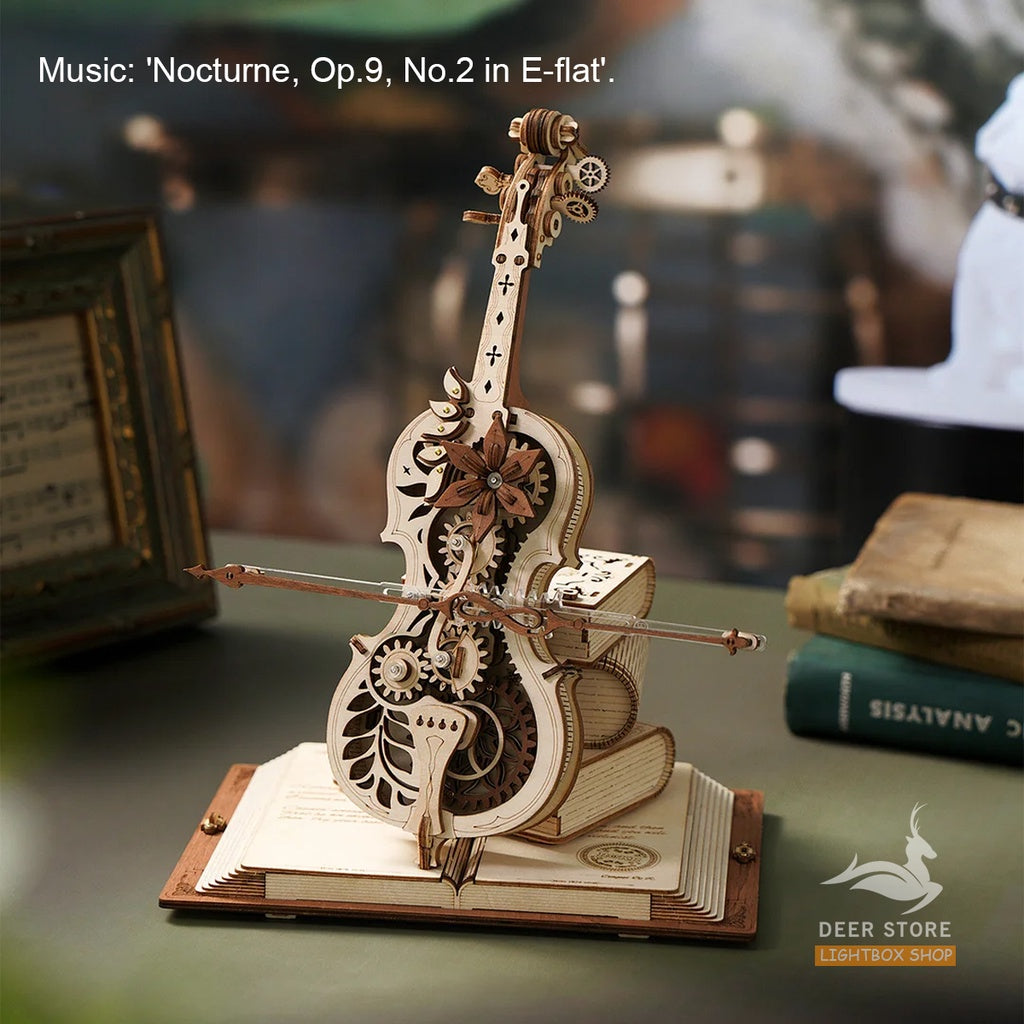 [Bản Tiếng Anh] Hộp nhạc mô hình tự lắp ráp Music Box Robotime | ROKR AMK41 - AMK62 - AMK63