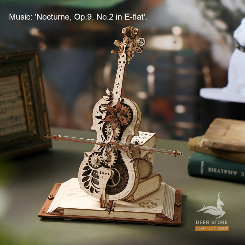 [Bản Tiếng Anh] Hộp nhạc mô hình tự lắp ráp Music Box Robotime | ROKR AMK41 - AMK62 - AMK63