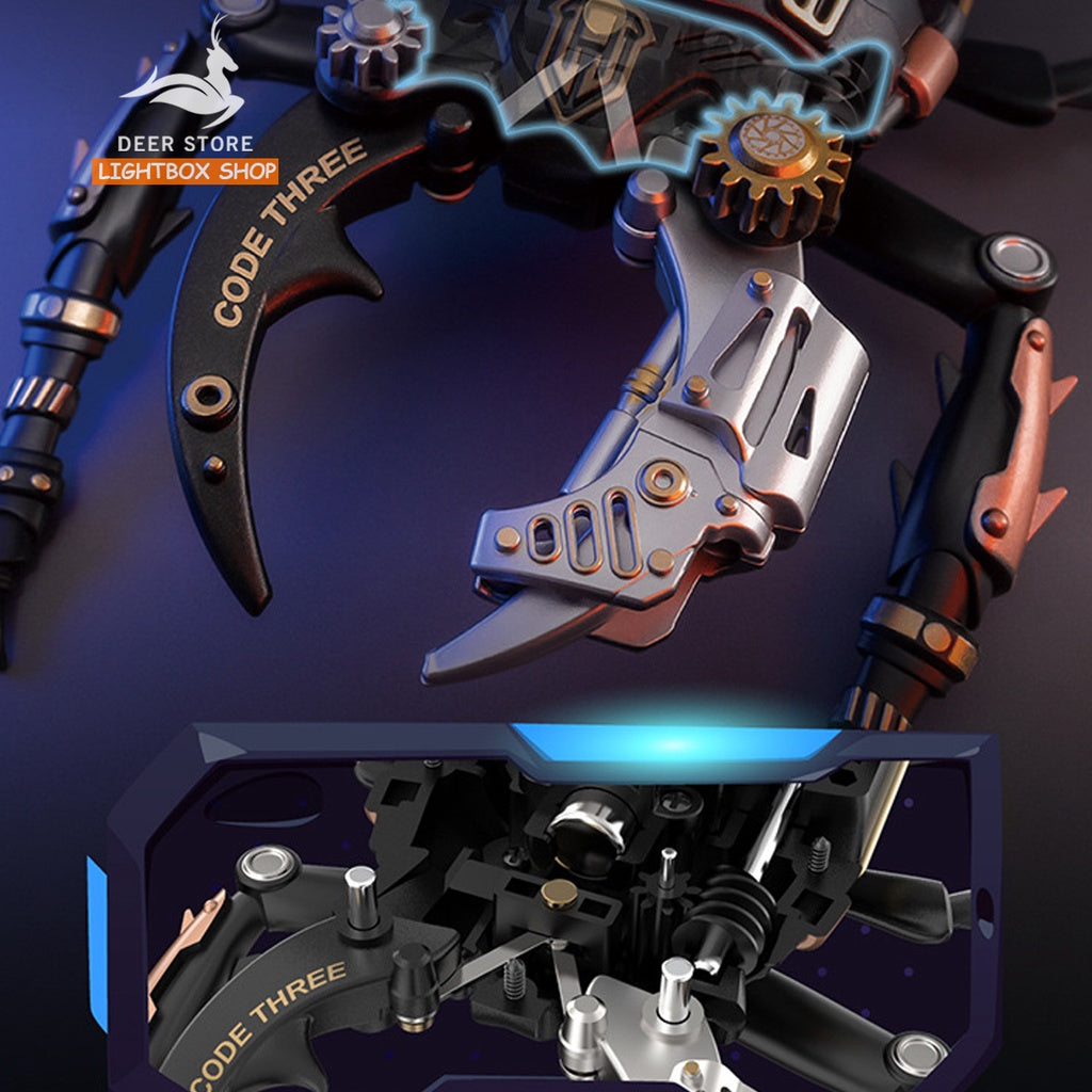 ROKR Bọ Cánh Cứng The Storm Beetle MI03 DIY. Có đèn Led. Mô Hình xếp hình 3D Sinh vật Cơ học Tự làm của Rokr