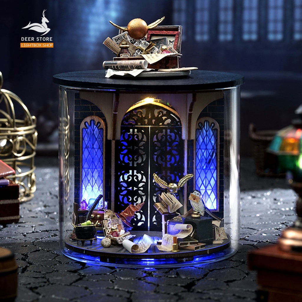 Ngôi Nhà Búp Bê Ma Thuật DIY trong Trụ Thủy Tinh | Tặng KEO DÁN. Mô hình nhà gỗ 3d tự làm. Dream Bottle B32