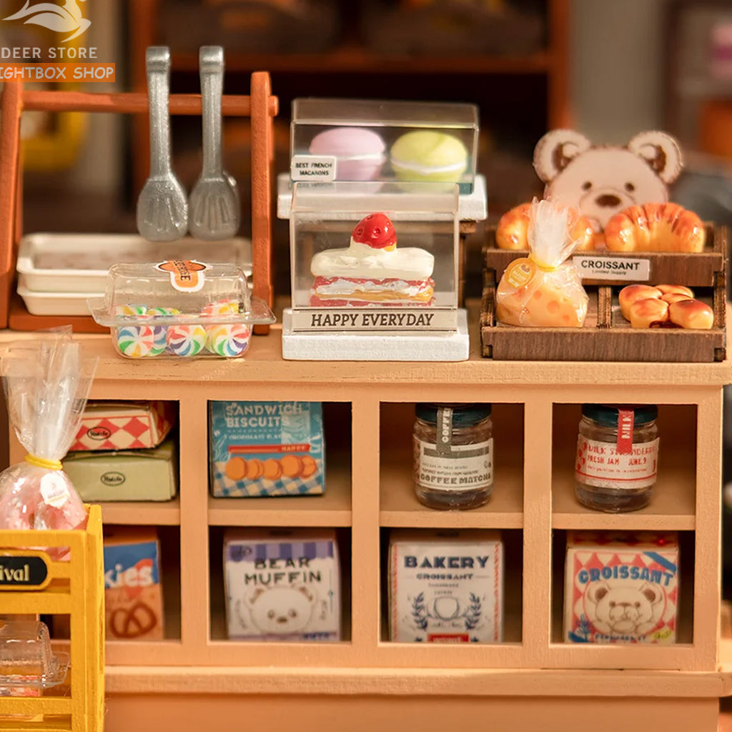 Mô hình Tiệm Bánh nướng Nhà Búp bê ROBOTIME. Rolife Becka's Baking House DIY Miniature House DG161