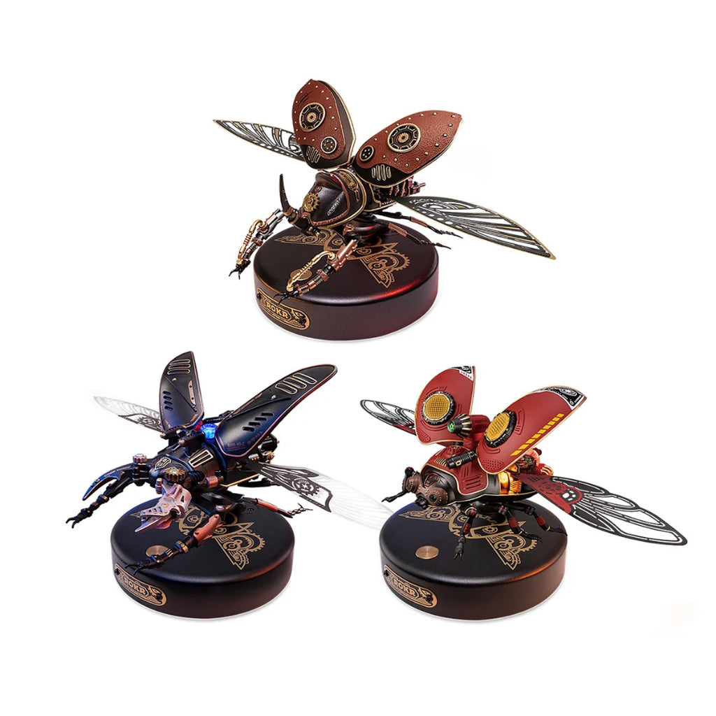 [Bản Quốc Tế] Mô hình lắp ráp ROKR Bọ Cánh Cứng Tê Giác Rhinoceros Beetle Model DIY 3D Puzzle MI01 DIY. Có đèn Led.