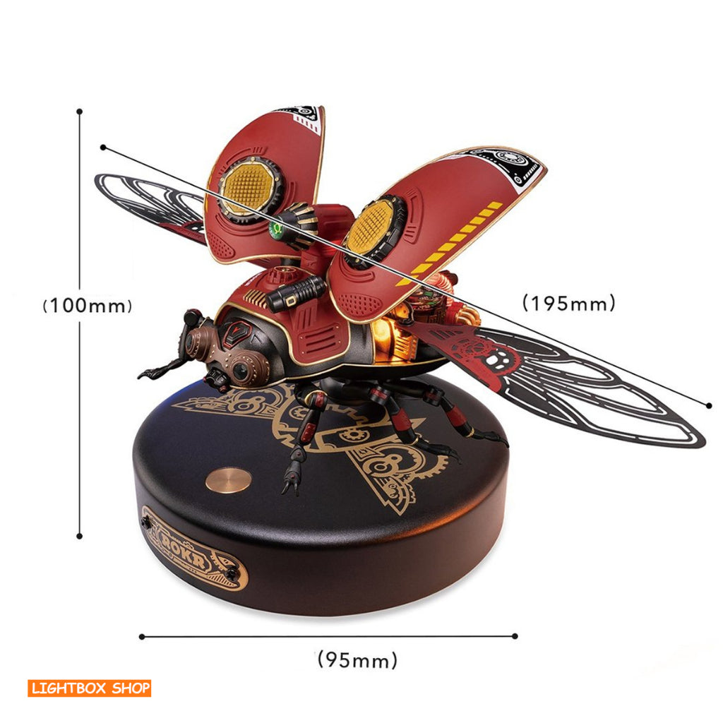 [Bản Quốc Tế] Mô hình lắp ráp ROKR Bọ Cánh Cứng Tê Giác Rhinoceros Beetle Model DIY 3D Puzzle MI01 DIY. Có đèn Led.