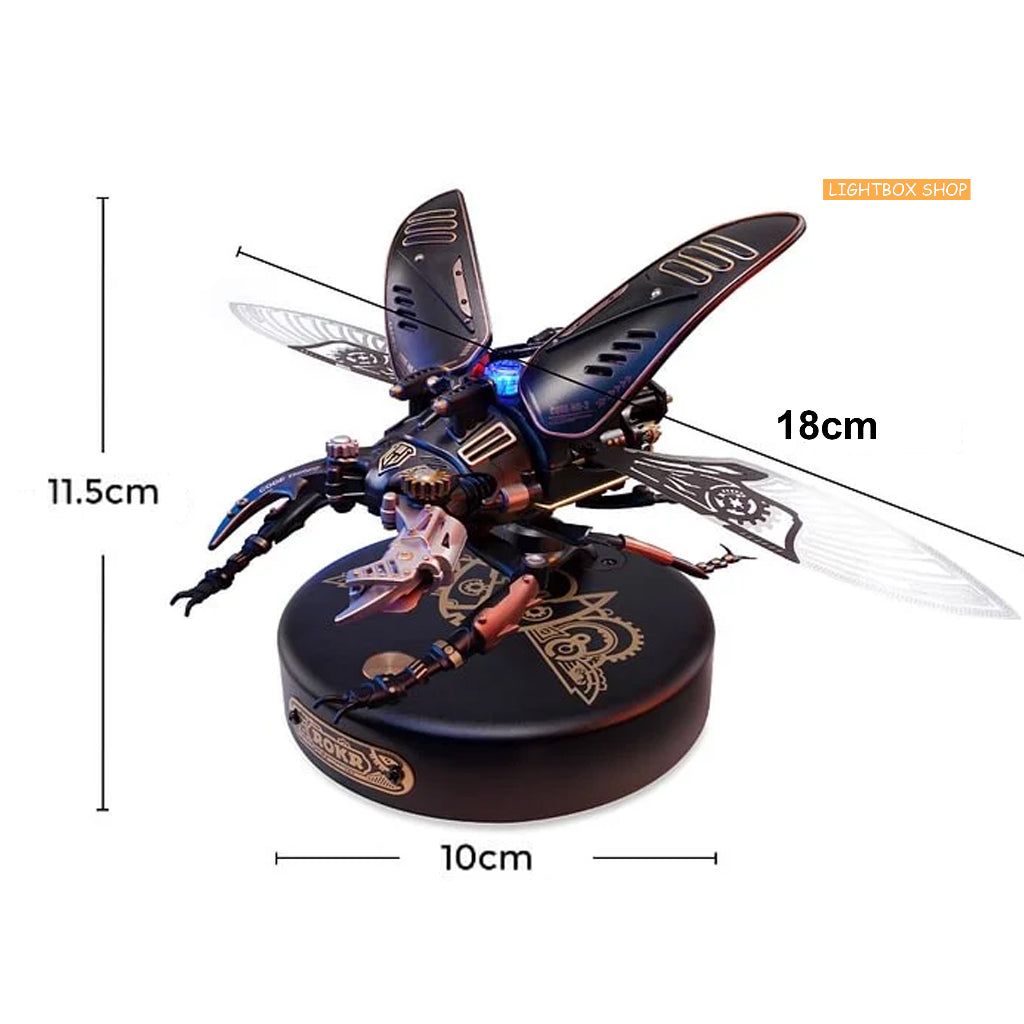 [Bản Quốc Tế] Mô hình lắp ráp ROKR Bọ Cánh Cứng Tê Giác Rhinoceros Beetle Model DIY 3D Puzzle MI01 DIY. Có đèn Led.