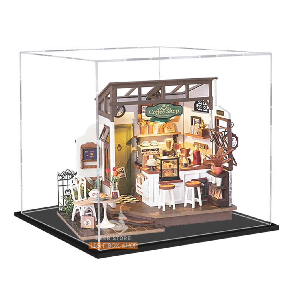 Mô hình nhà Robotime Rolife No.17 Café Miniature House kit DG162 bằng gỗ DIY. Quà tặng ý nghĩa tự làm.