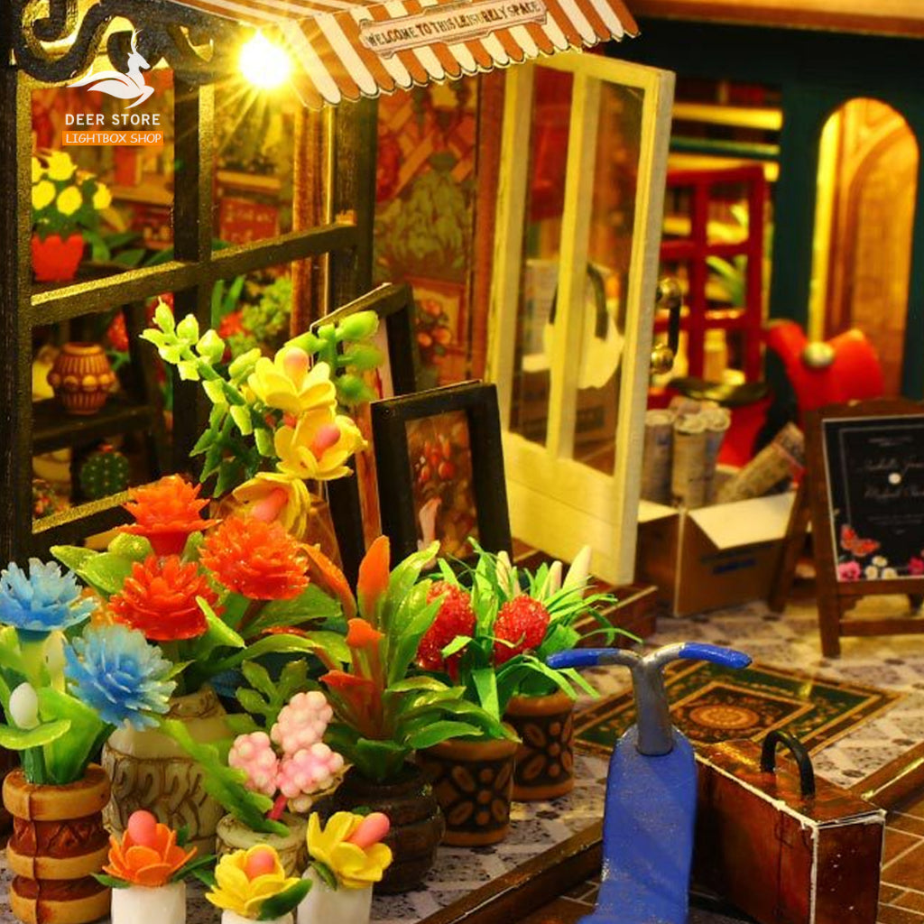 Nhà búp bê bằng gỗ diy. Tặng DỤNG CỤ Và KEO DÁN. Mô hình Nhà Gỗ 3d Tự làm Scarbrough Hotel Book Nook ES009. Quà tặng