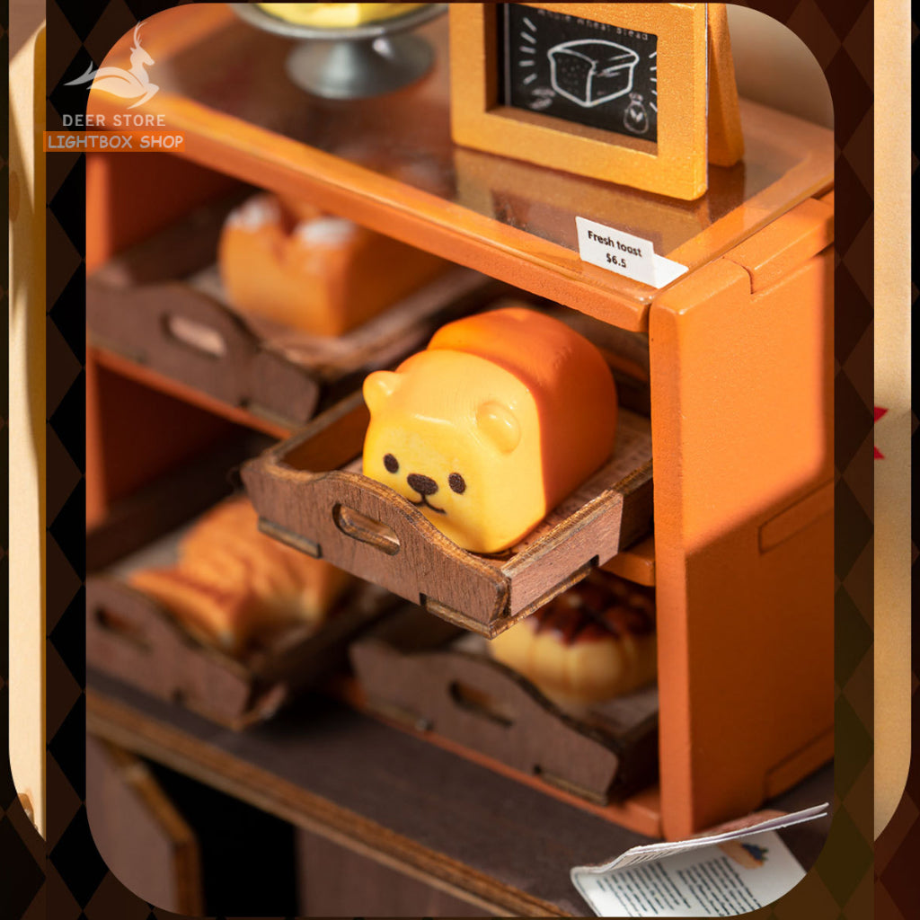 Mô hình Tiệm Bánh nướng Nhà Búp bê ROBOTIME. Rolife Becka's Baking House DIY Miniature House DG161