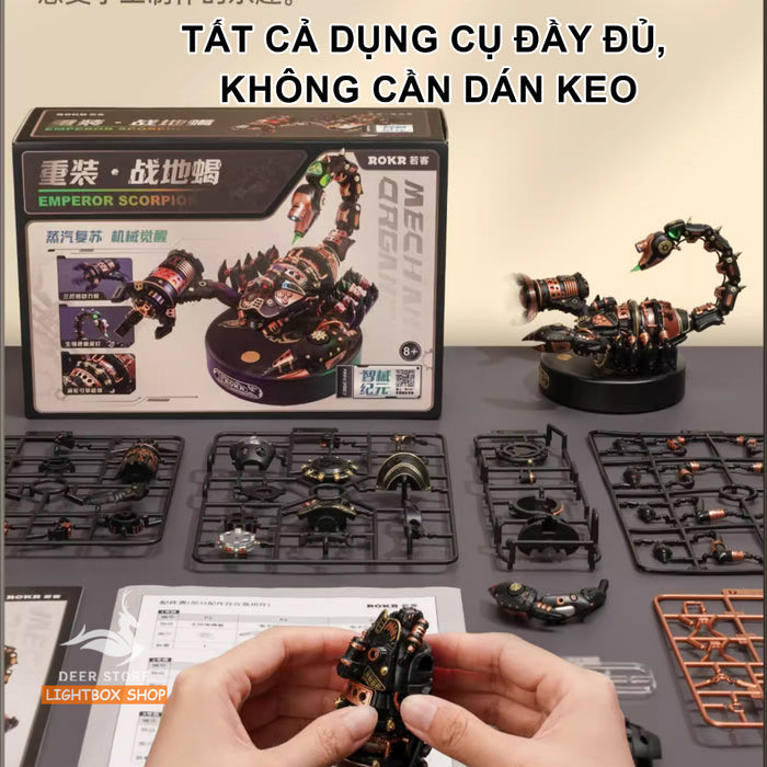 Mô hình Vua Bò Cạp Robotime ROKR Emperor Scorpion Model DIY 3D Puzzle MI04. Đồ chơi tự lắp ráp diy. Đầy đủ phụ kiện lắp