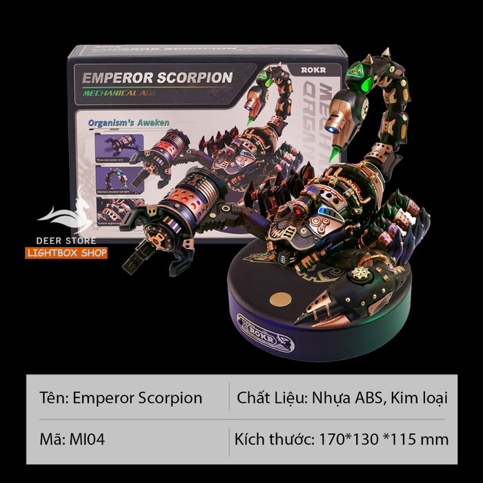 Mô hình Vua Bò Cạp Robotime ROKR Emperor Scorpion Model DIY 3D Puzzle MI04. Đồ chơi tự lắp ráp diy. Đầy đủ phụ kiện lắp