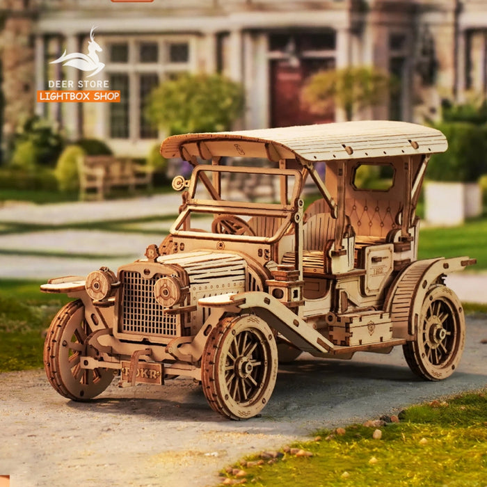 Mô hình lắp ráp Robotime Xe Hơi Cổ Tự lắp ráp bằng gỗ DIY. ROKR Vintage Car 3D Wooden Puzzle MC801