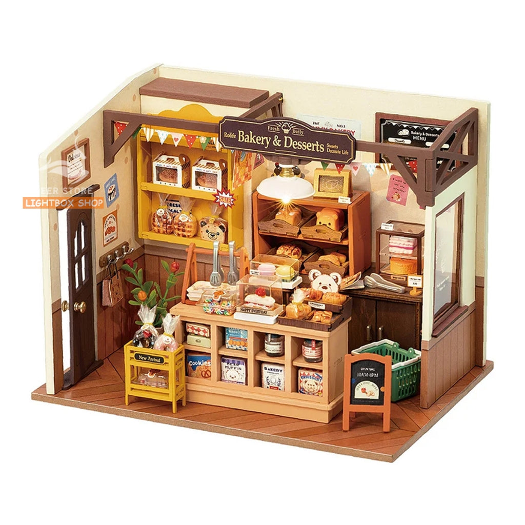 Nhà búp bê Robotime bằng gỗ tự lắp ráp Rolife Dreamy Garden House DIY DG163. Mô hình nhà gỗ 3d. Quà tặng ý nghĩa