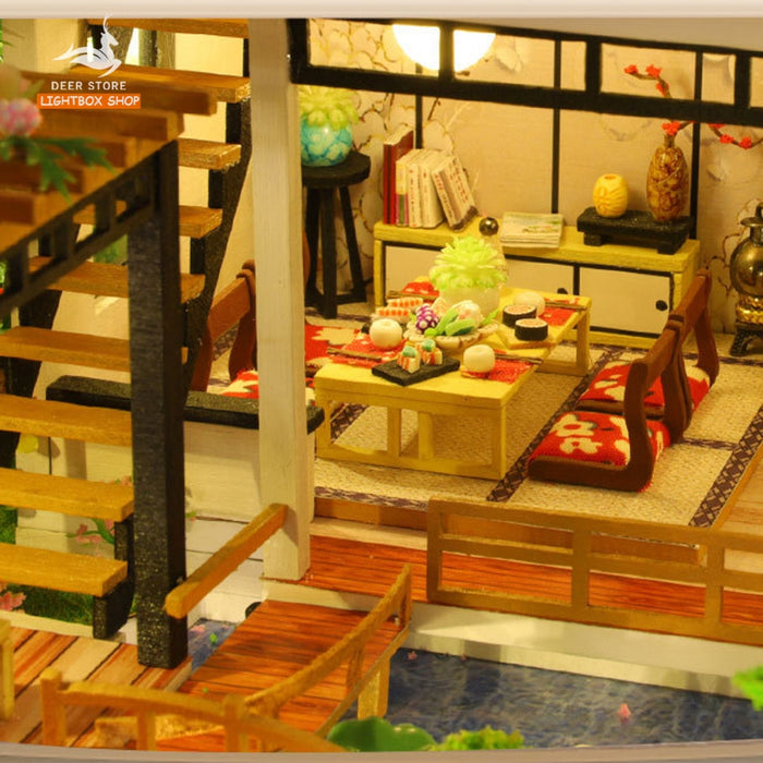 Nhà búp bê diy tự làm bằng gỗ. Tặng KEO DÁN VÀ DỤNG CỤ. Mô hình Nhà Gỗ 3d Lâm Viên Điền Cư P018. QUÀ TẶNG Ý NGHĨA