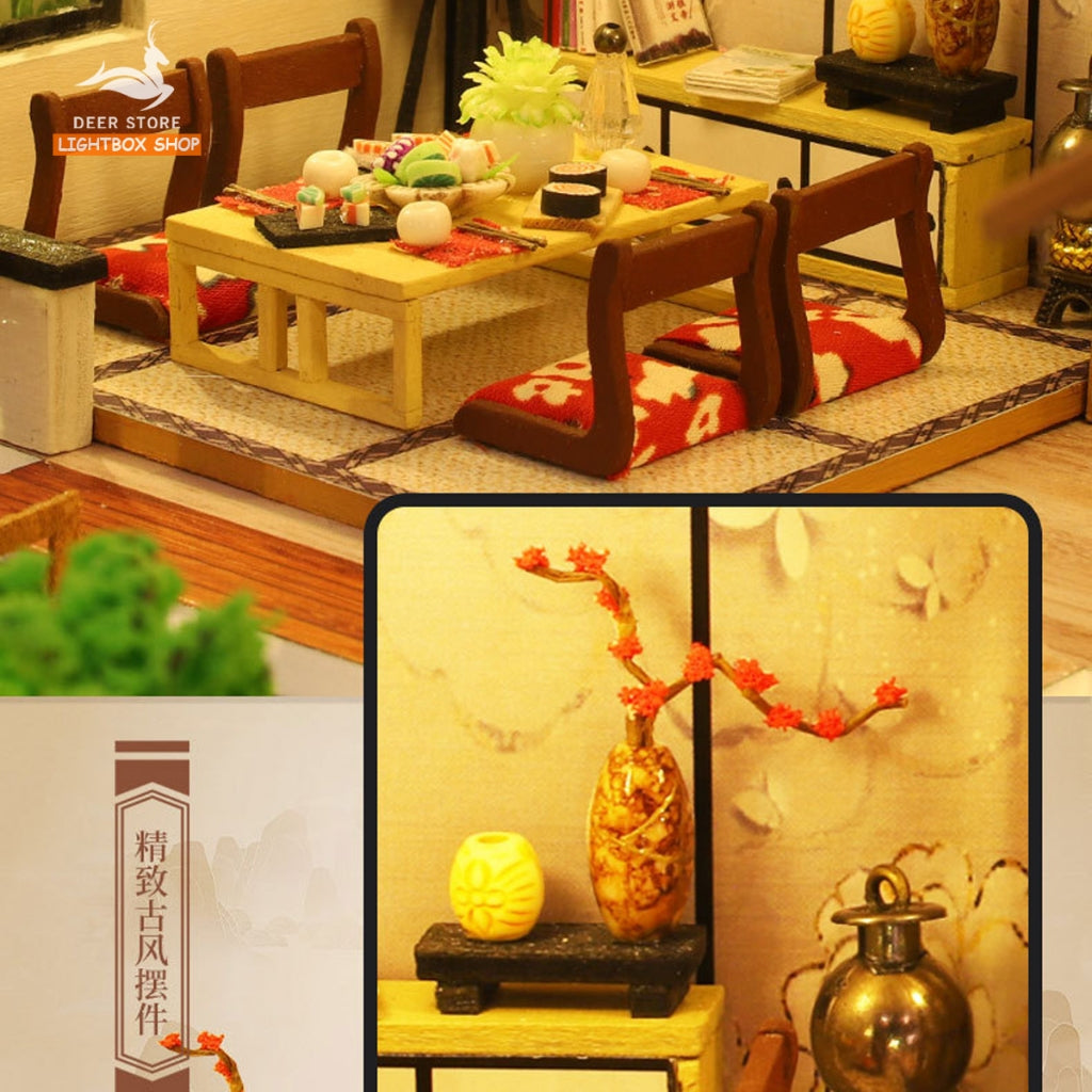 Nhà búp bê diy tự làm bằng gỗ. Tặng KEO DÁN VÀ DỤNG CỤ. Mô hình Nhà Gỗ 3d Lâm Viên Điền Cư P018. QUÀ TẶNG Ý NGHĨA