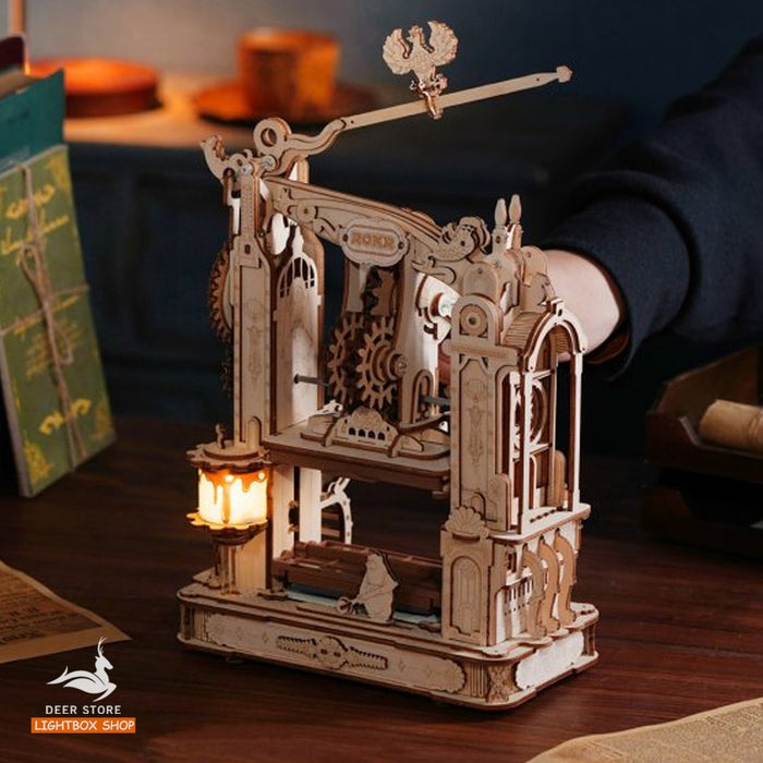 Mô hình Máy in cổ điển bằng gỗ 3d Robotime ROKR Classic Printing Press 3D Wooden Puzzle LK602. Tạo sổ lưu niệm DIY