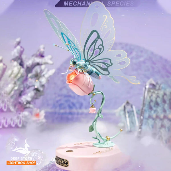 Mô hình Butterfly tự lắp ráp của Robotime. ROKR Mechanical Butterfly DIY 3D Puzzle MI05. Quà tặng bạn gái ý nghĩa