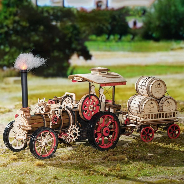 Khám phá Sức Mạnh Của Cơ Khí với ROKR Steam Engine LKA01 | Mô hình xe bằng Gỗ 3D tự lắp ráp Chất Lượng Từ Robotime.