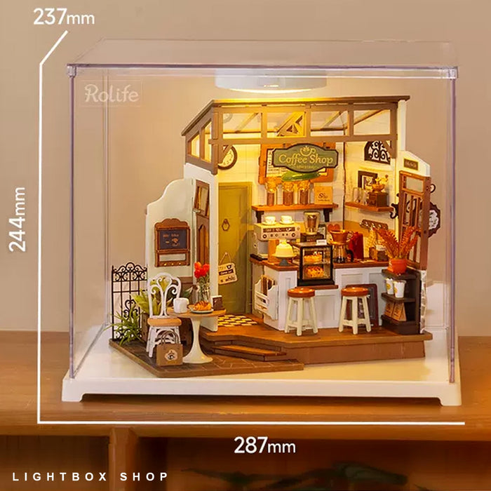 Mô hình nhà Robotime Rolife No.17 Café Miniature House kit DG162 bằng gỗ DIY. Quà tặng ý nghĩa tự làm.