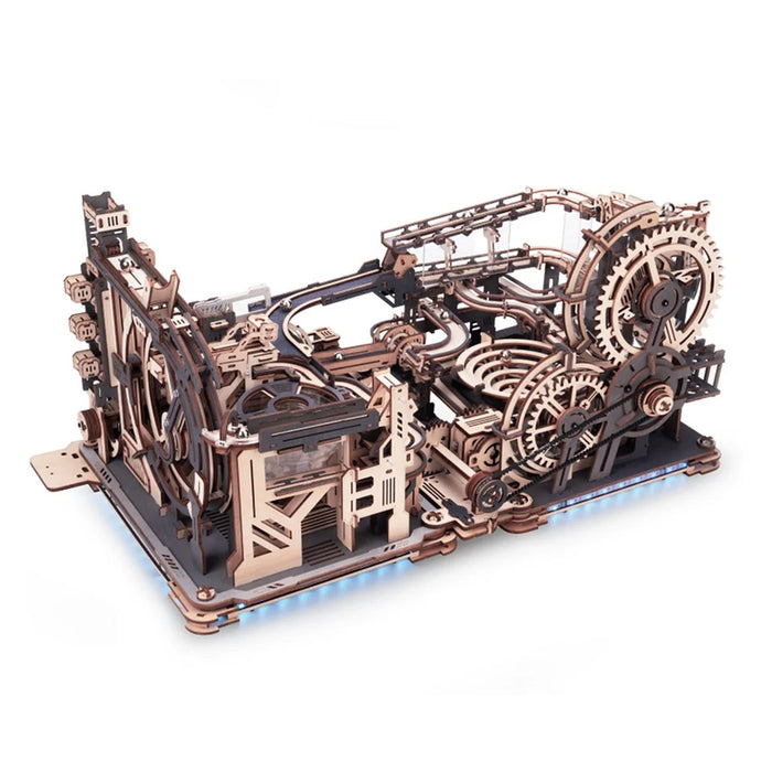 Mô hình Robotime ROKR Marble Spaceport Marble Run 3D Tự Lắp ráp Bằng gỗ LGC01. Có Tự động bằng điện