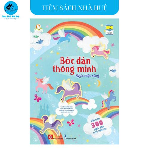 Sách Bóc Dán Thông Minh - Ngựa Một Sừng - Dành Cho Bé Từ 3-8 Tuổi - Đinh Tị