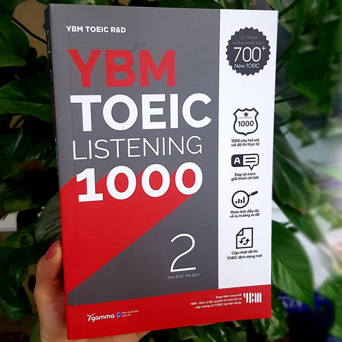 Sách - Ybm Toeic Listening 1000 Vol 2 (Tái Bản 2023) 259K