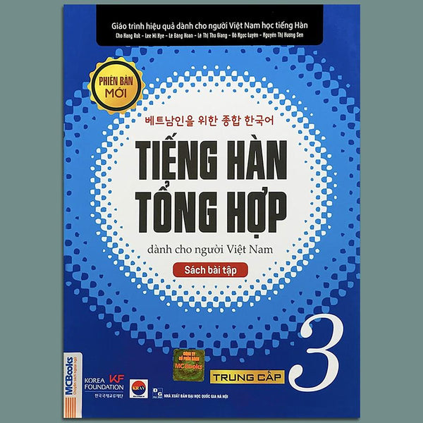 Sách - Tiếng Hàn Tổng Hợp Dành Cho Người Việt Nam - Trung Cấp 3 Phiên Bản Mới (Sách Bài Tập)