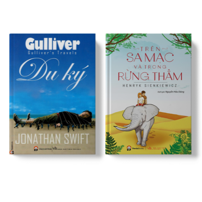 Sách Pandabooks Combo 2 Cuốn Trên Xa Mạc Trong Rừng Thẳm +Gulliver Du Ký