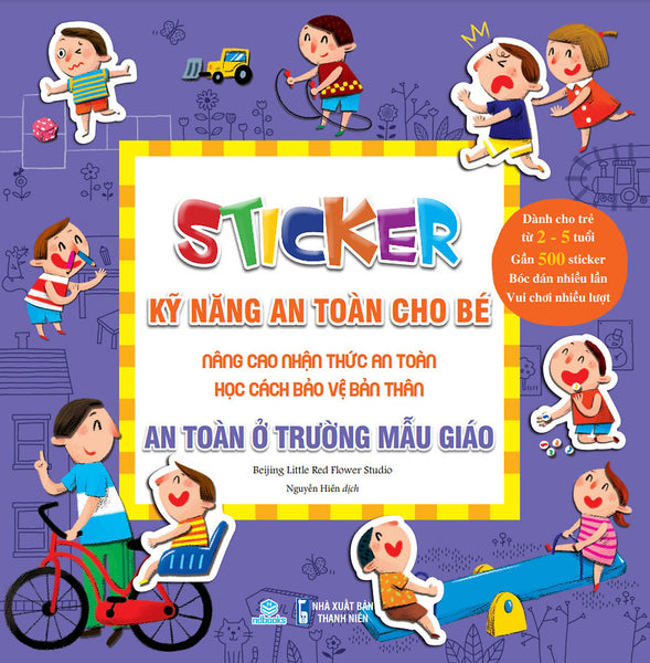Sách Sticker Kỹ Năng An Toàn Cho Bé - An Toàn Ở Trường Mẫu Giáo - Ndbooks