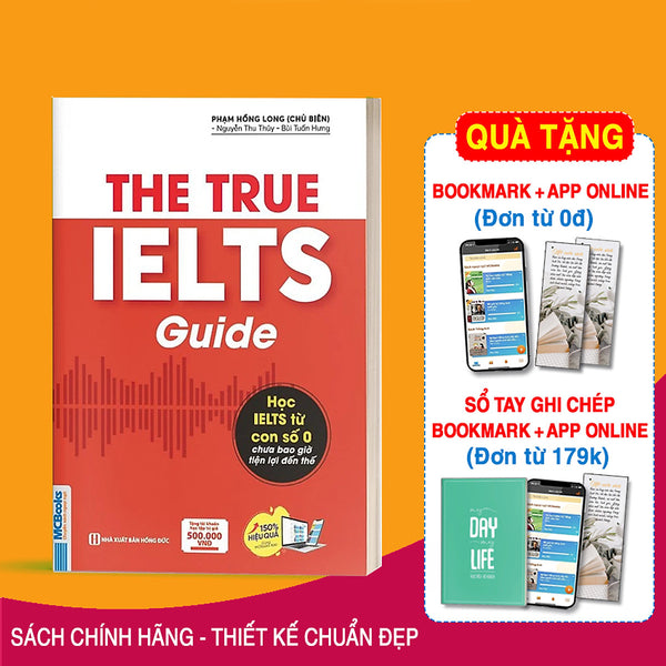 Sách - The True Ielts Guide - Cẩm Nang Hướng Dẫn Tự Học Ielts Chuẩn Cho Người Mới Bắt Đầu