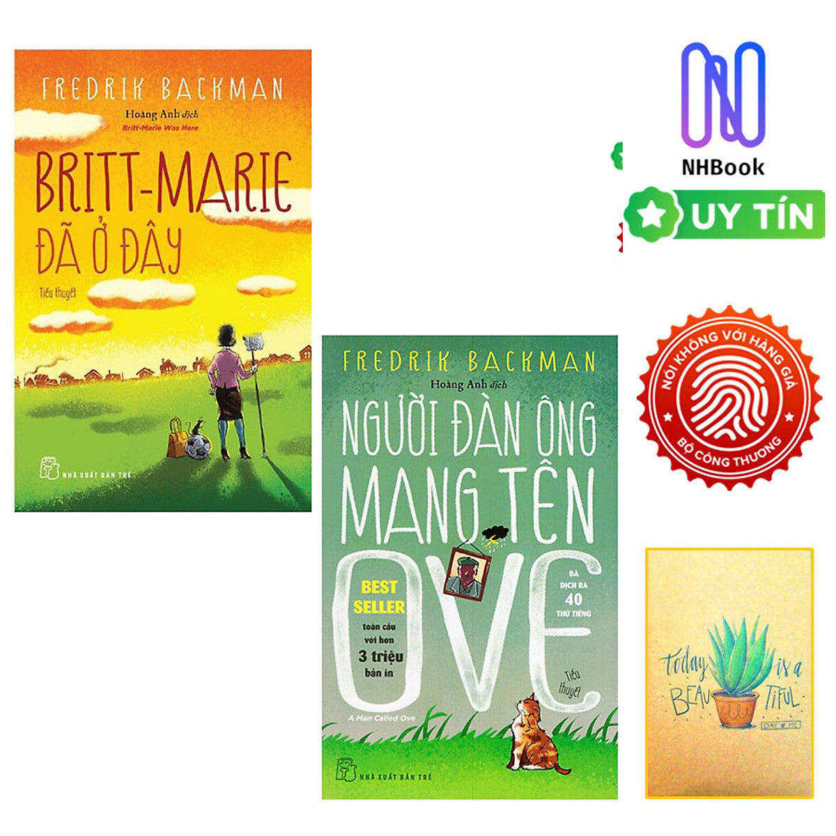Combo Britt - Marie Đã Ở Đây Và Người Đàn Ông Mang Tên Ove ( Tặng Kèm Sổ Tay)