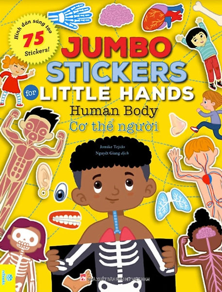 Jumbo Stickers For Little Hands - Human Body - Cơ Thể Người - 75 Stickers! (Nd)
