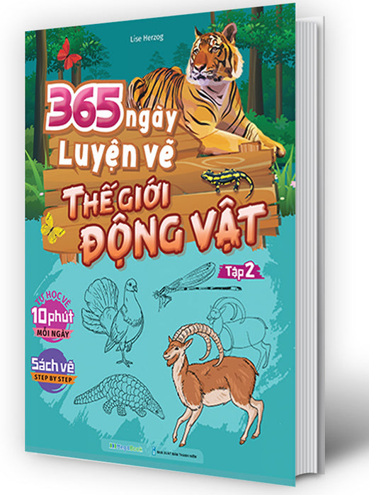 365 Ngày Luyện Vẽ Thế Giới Động Vật - Tập 2 _Mega