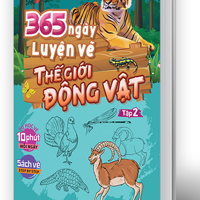 365 Ngày Luyện Vẽ Thế Giới Động Vật - Tập 2 _Mega