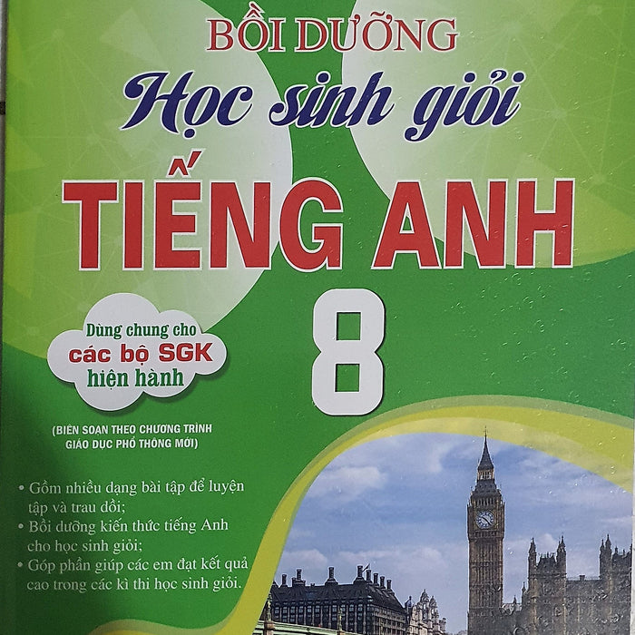 Sách-Bồi Dưỡng Học Sinh Giỏi Tiếng Anh Lớp 8  ( Theo Chương Trình Giáo Dục Phổ Thông Mới )Ha-Mk