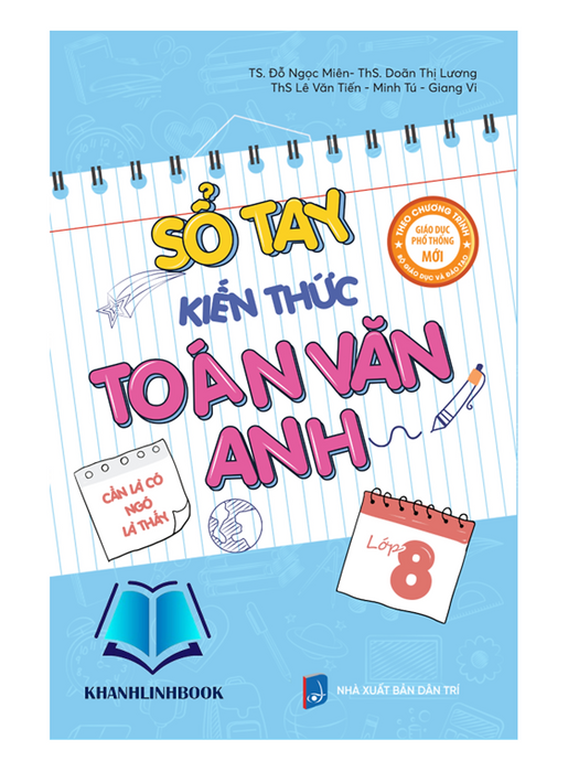Sách - Sổ Tay Kiến Thức Toán Văn Anh - Lớp 8 (Mc)