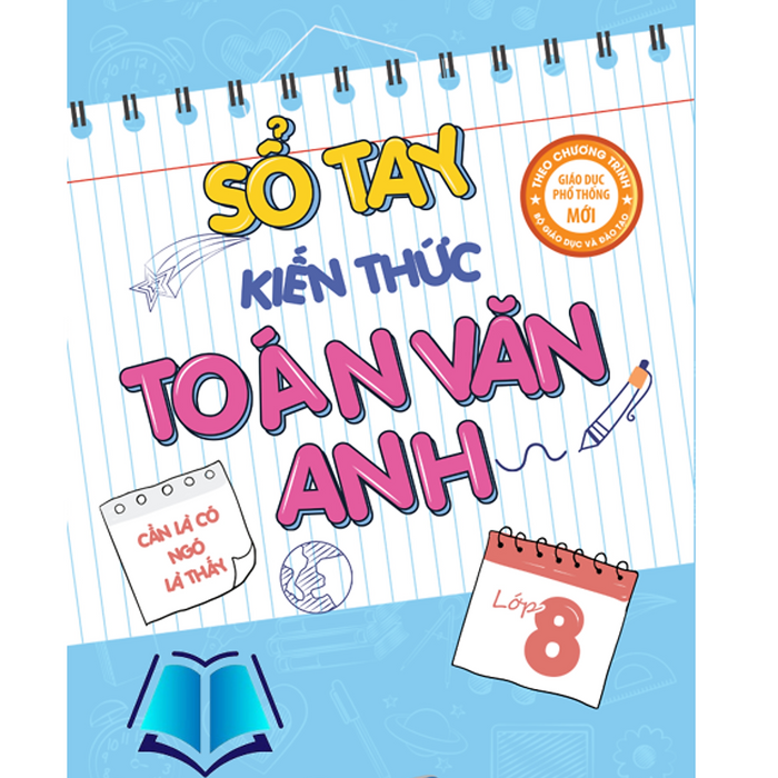 Sách - Sổ Tay Kiến Thức Toán Văn Anh - Lớp 8 (Mc)