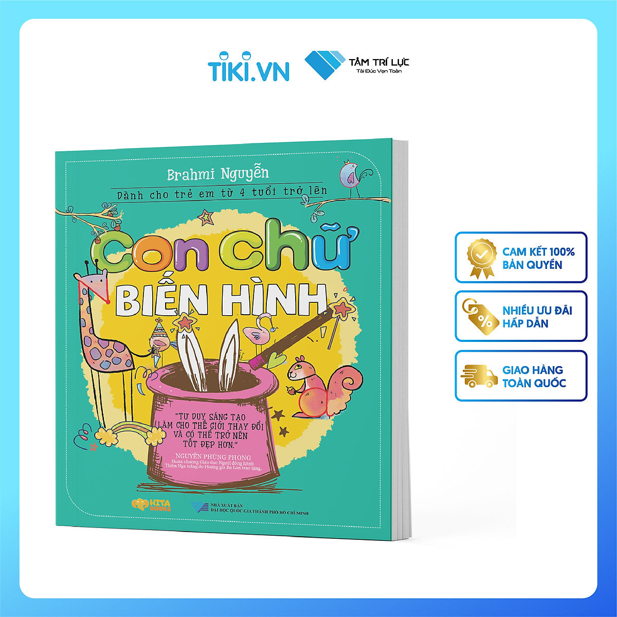 Sách Thiếu Nhi -  Con Chữ Biến Hình - Sách Dạy Vẽ Cho Bé Từ 4 Tuổi Trở Lên