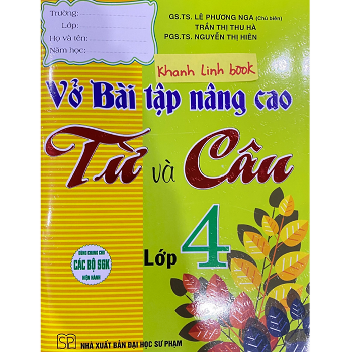 Sách Vở Bài Tập Nâng Cao Từ Và Câu Lớp 4