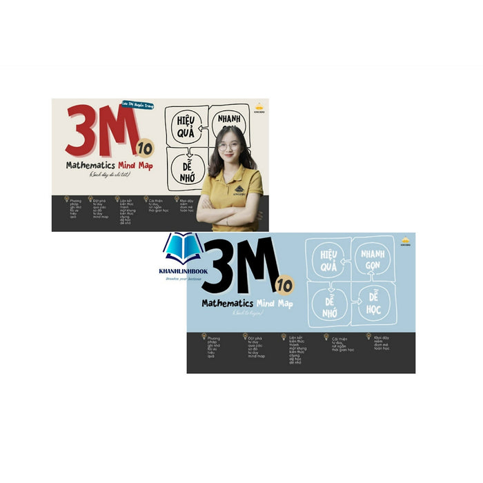 Sách - Sơ Đồ Tư Duy Toán 10 - 3M Mathematics Mind Map 10 (Kingedu)