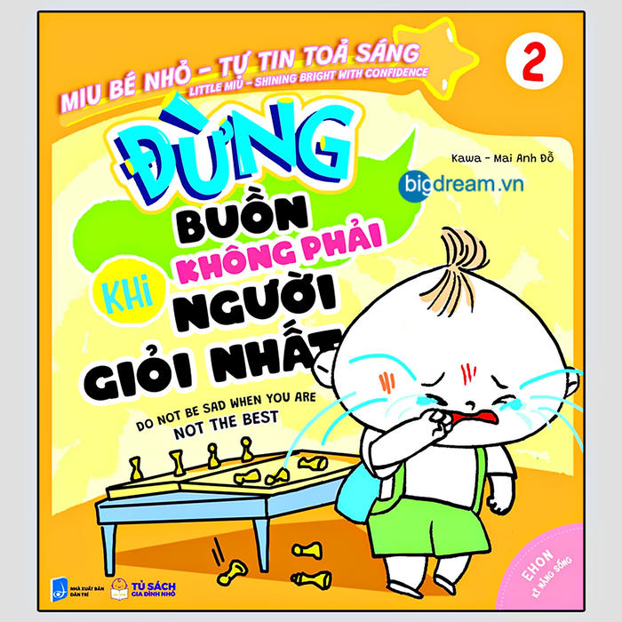 Ehon Song Ngữ Miu Bé Nhỏ Tự Tin Tỏa Sáng - Đừng Buồn Khi Không Phải Người Giỏi Nhất - Miu Miu Tự Lập Ehon Kỹ Năng Sống