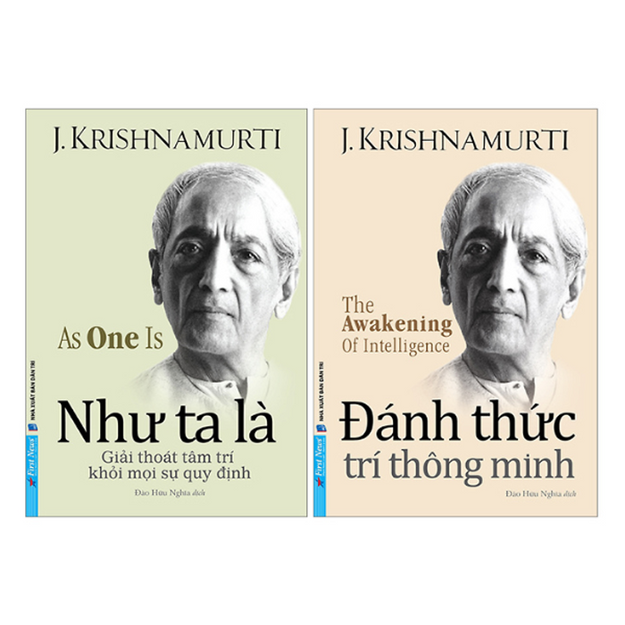 Như Ta Là + Đánh Thức Trí Thông Minh (J.Krishnamurti, Bìa Mềm)