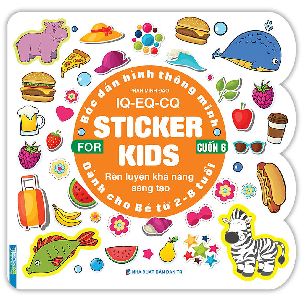Bóc Dán Hình Thông Minh Iq - Eq - Cq - Sticker For Kids Cuốn 6 (2-8T ...