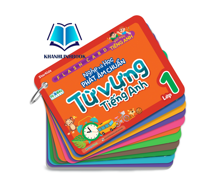 Sách - Flashcard Vui Học Tiếng Anh Nghe Và Học Phát Âm Chuẩn Từ Vựng Tiếng Anh Lớp 1 (Mg)