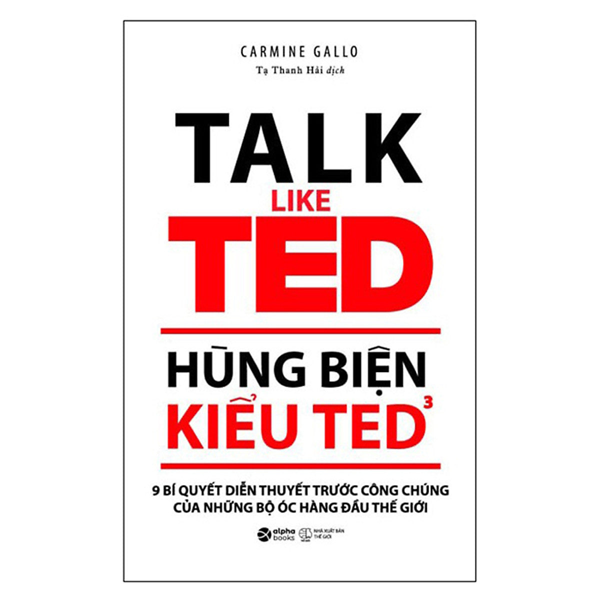 Sách - Hùng Biện Kiểu Ted 3 - 9 Bí Quyết Diễn Thuyết Trước Công Chúng Của Những Bộ Óc Hàng Đầu Thế Giới (Tái Bản 2023) 159K
