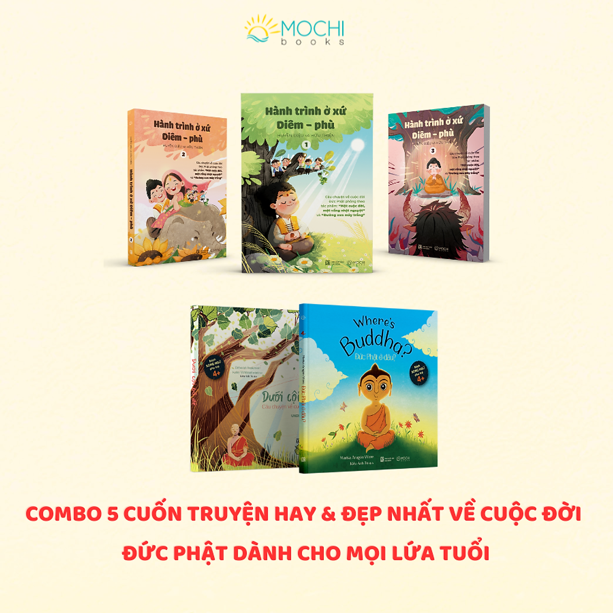 Sách - Combo 5 Cuốn Truyện: Hành Trình Ở Xứ Diêm Phù(3 Tập), Đức Phật Ở Đâu, Dưới Cội Bồ Đề